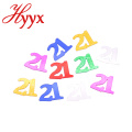 HYYX pvc confetti craft sequins/party supplies paillette/metallic confetti